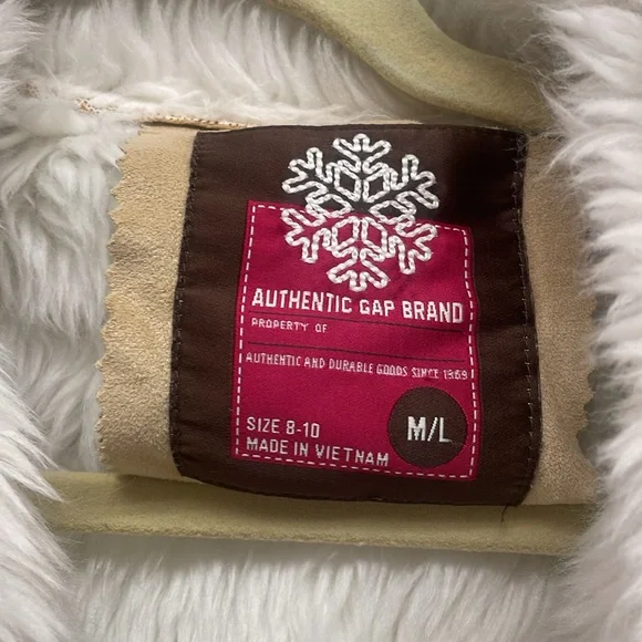 Gap suede and cotton girls size Medium/Large winter coat - Picture 2 of 3